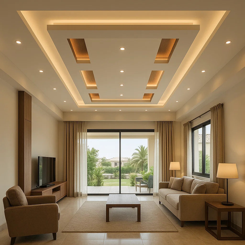 Designer false ceilings and ambient lighting