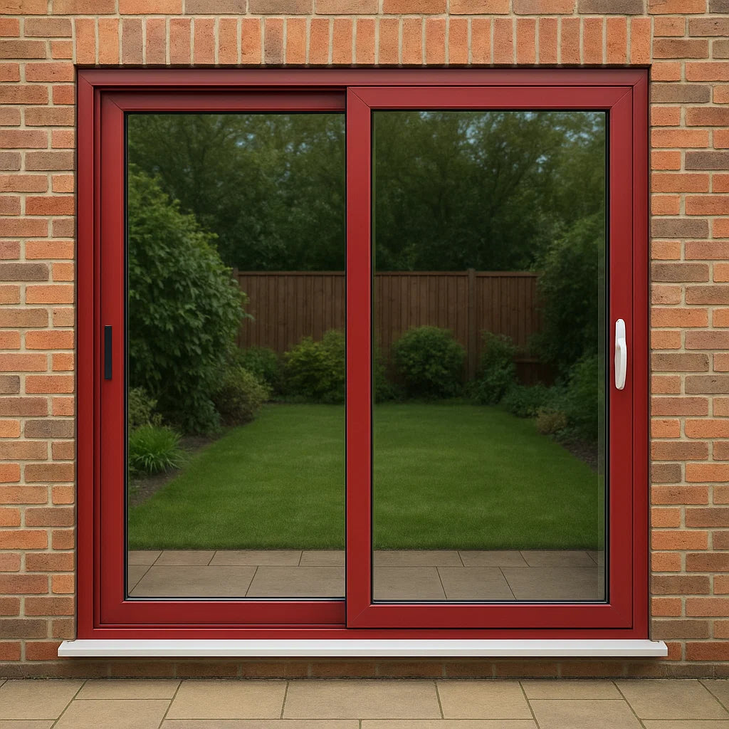 Sliding Exterior Coloured UPVC Doors – By Sanskriti Modulars