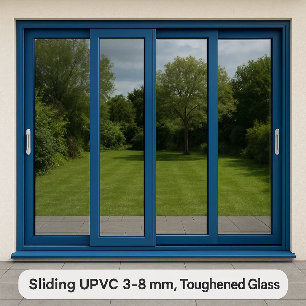 Sliding Exterior Coloured UPVC Doors – By Sanskriti Modulars