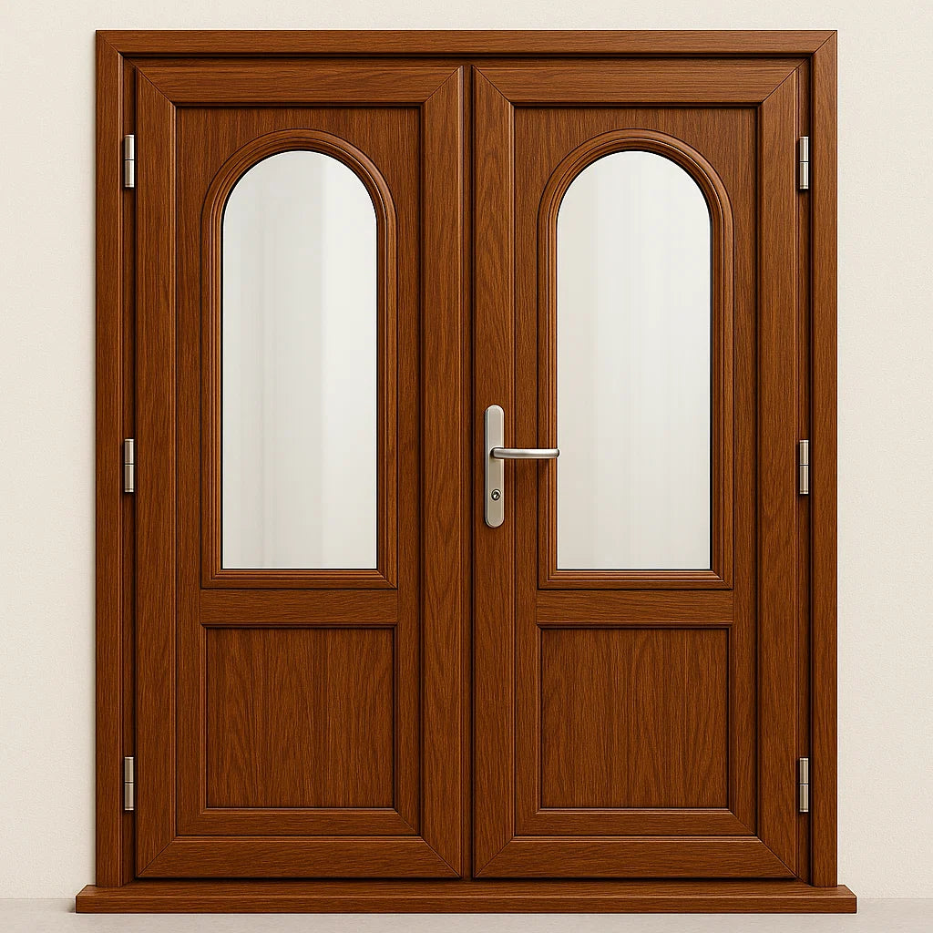 Wooden Finish UPVC Doors – By Sanskriti Modulars