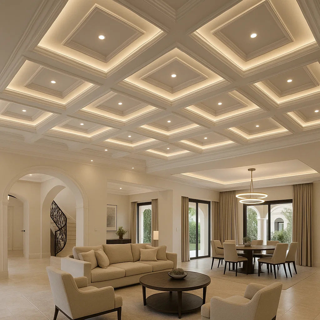 Designer false ceilings and ambient lighting