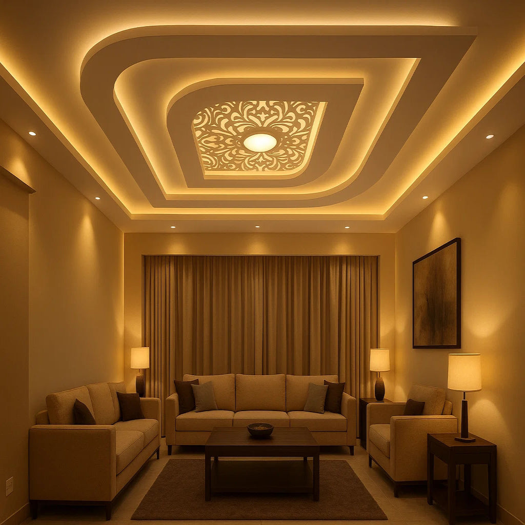 Designer false ceilings and ambient lighting