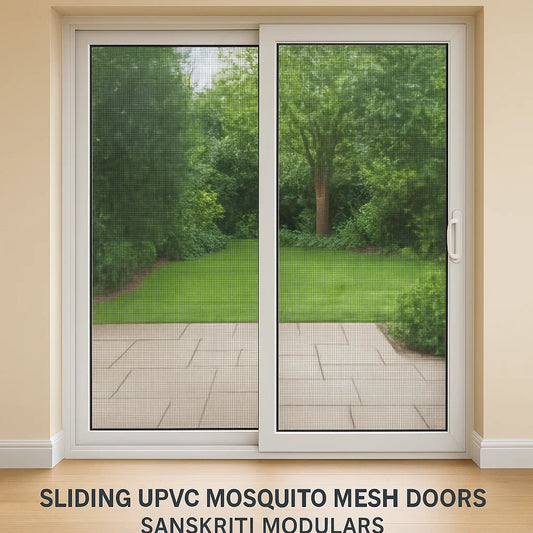 Sliding UPVC Mosquito Mesh Doors – By Sanskriti Modulars