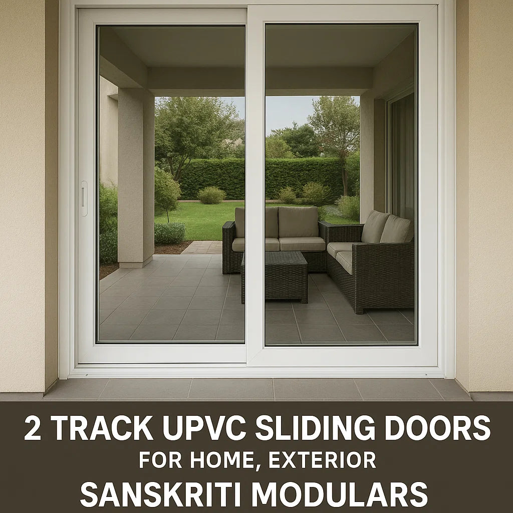 2 Track UPVC Sliding Doors – By Sanskriti Modulars