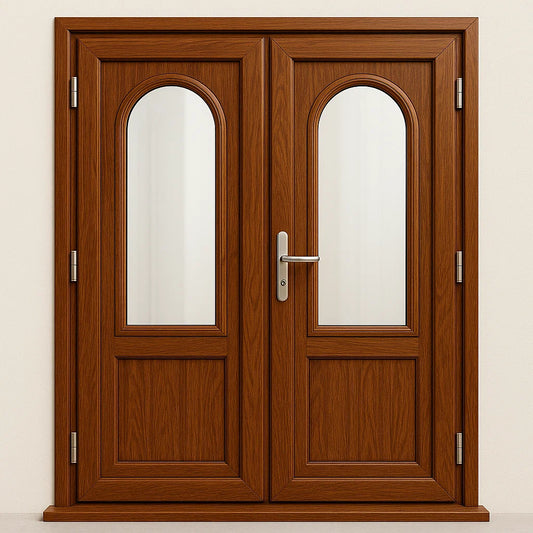 Wooden Finish UPVC Doors – By Sanskriti Modulars
